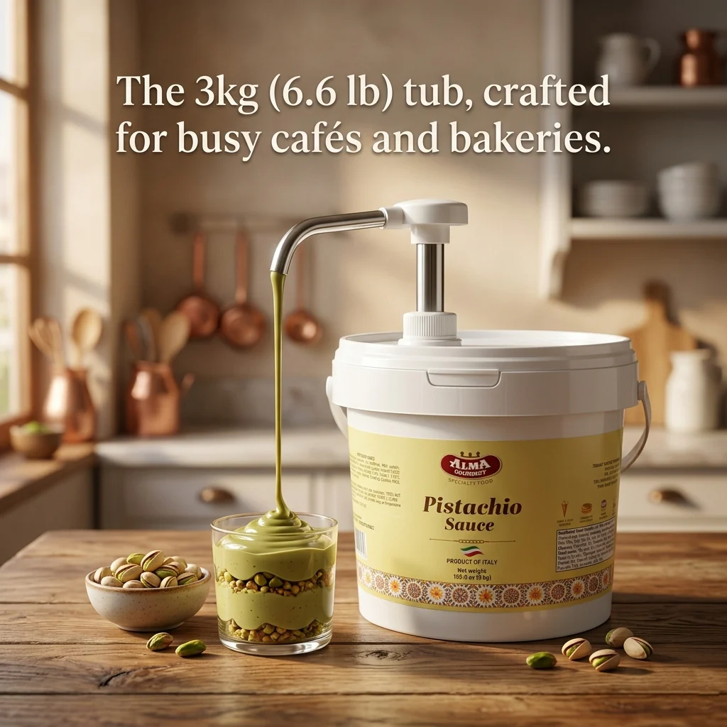 Alma Gourmet Sicilian Pistachio Topping Sauce 3kg Tub - Image 4