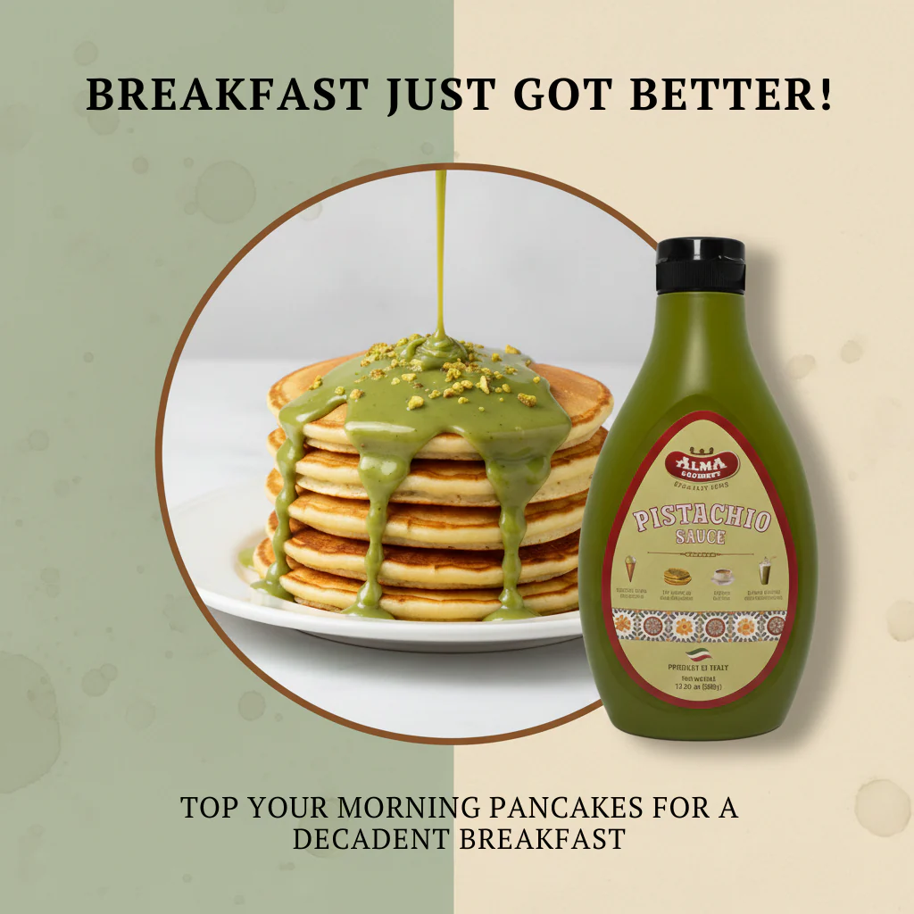 Alma Gourmet Sicilian Pistachio Topping Sauce 500g - Image 4