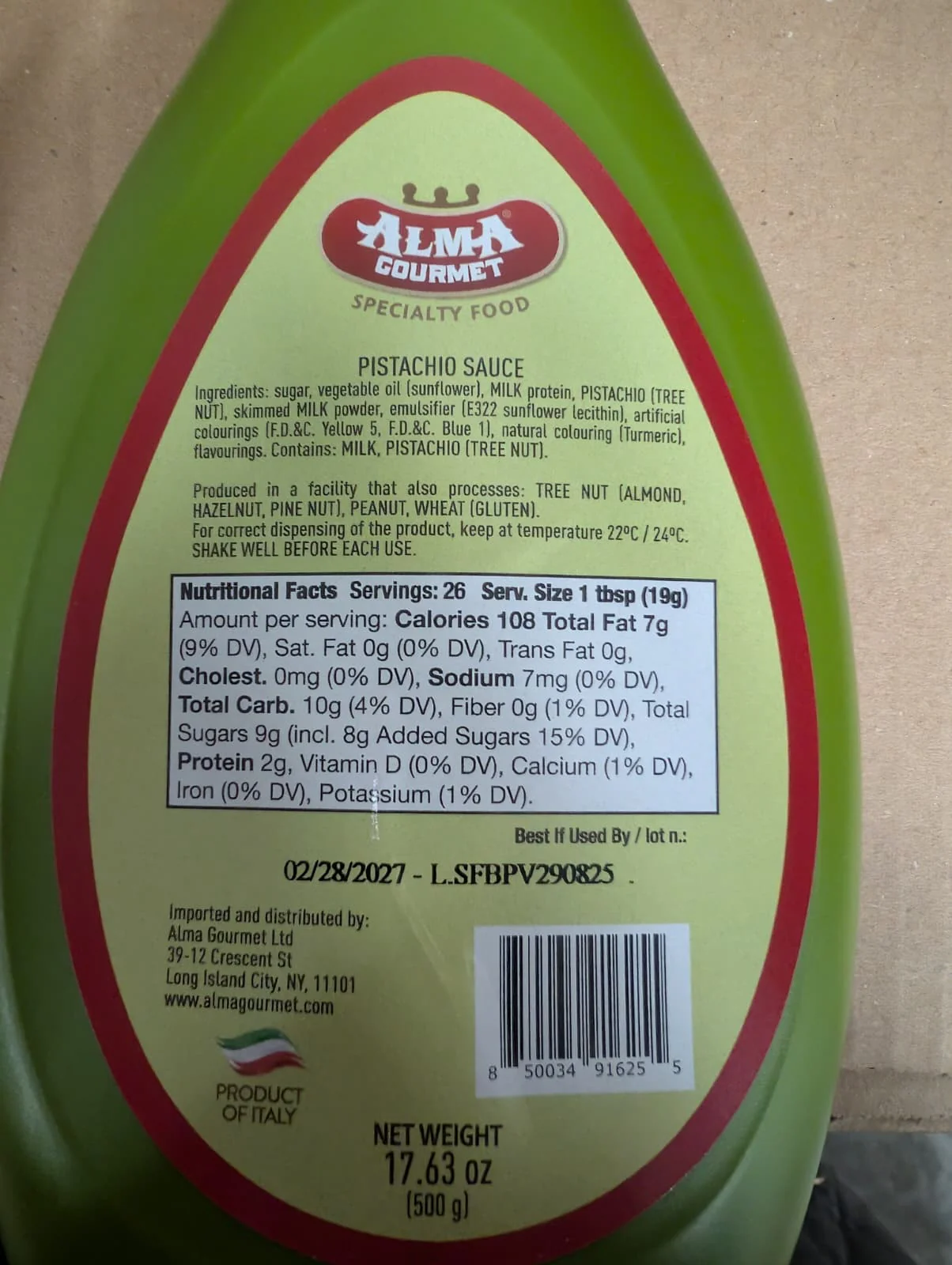Alma Gourmet Sicilian Pistachio Topping Sauce 500g - Image 8