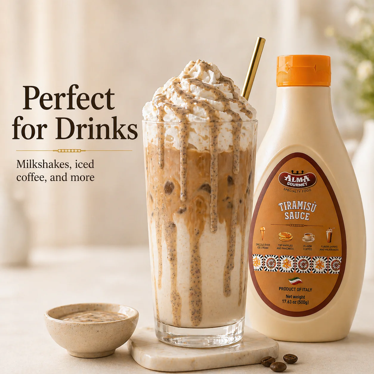 Alma Gourmet Tiramisu Topping Sauce 500g - Image 4