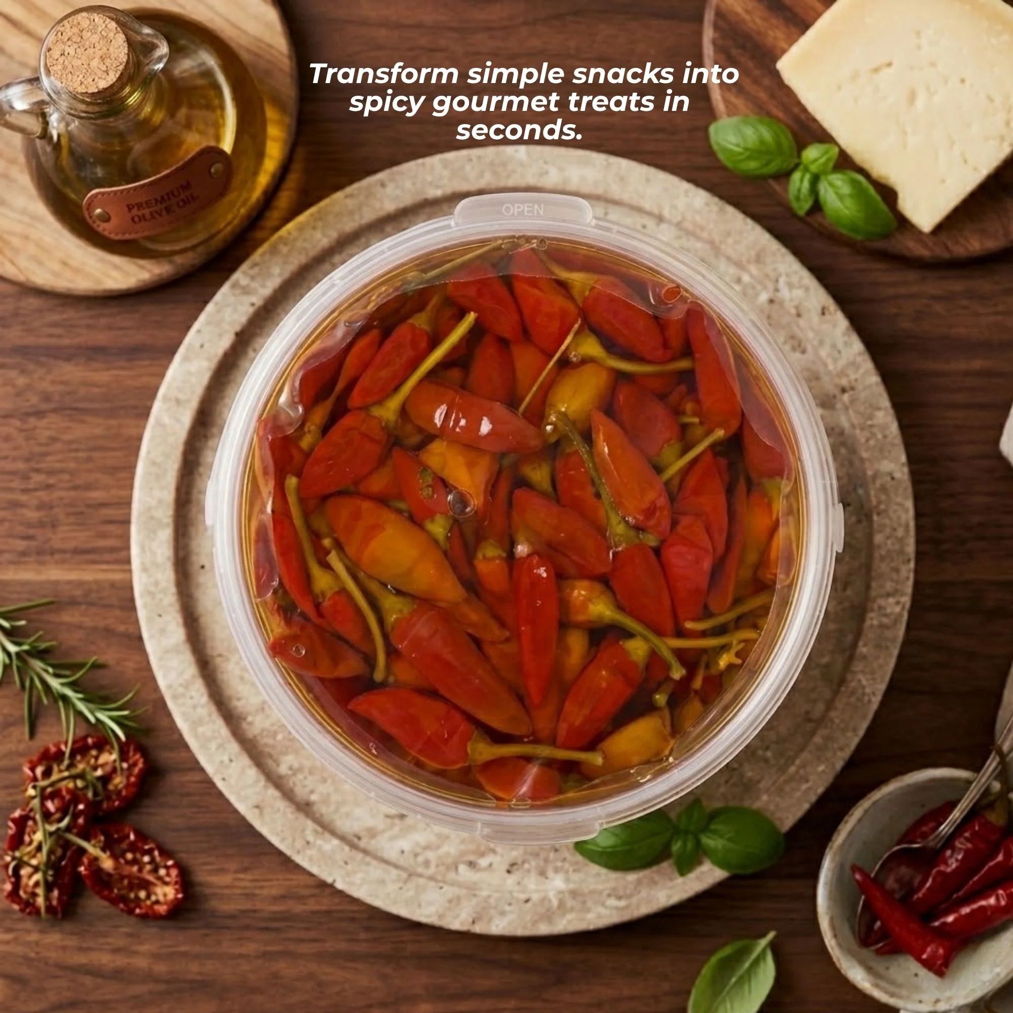 Alma Gourmet Whole Calabrian Hot Chili Peppers In Oil 1kg - Image 3