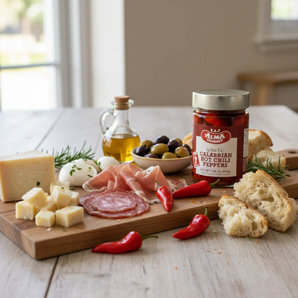 Alma Gourmet Whole Calabrian Hot Chili Peppers In Oil - Image 4