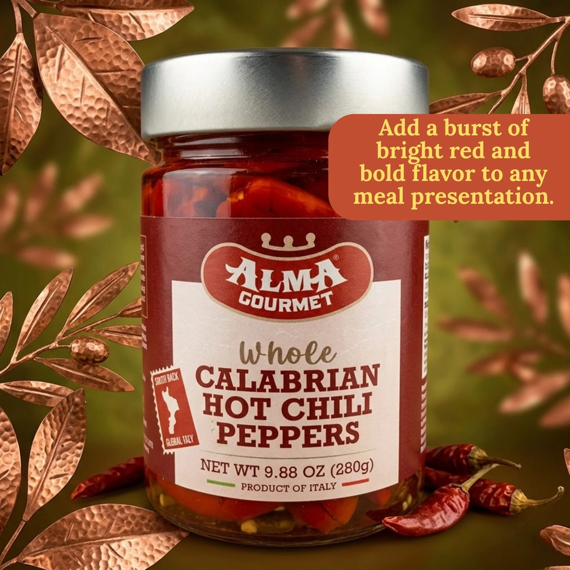 Alma Gourmet Whole Calabrian Hot Chili Peppers In Oil - Image 7