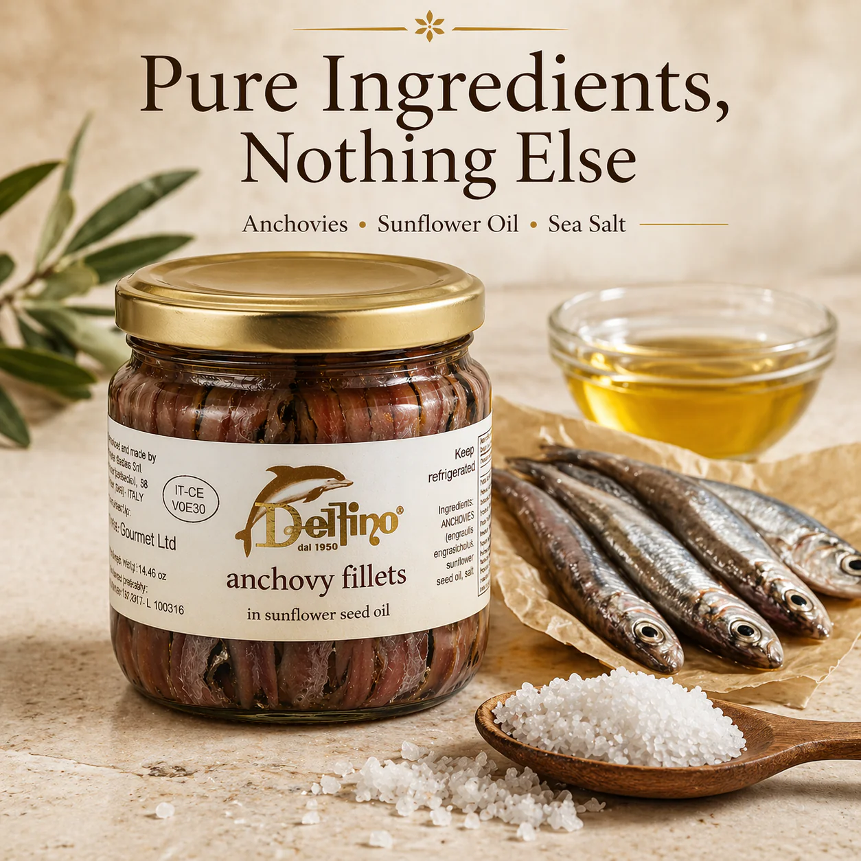 Anchovies Fillet in Oil Delfino Battista from Cetara - Image 5