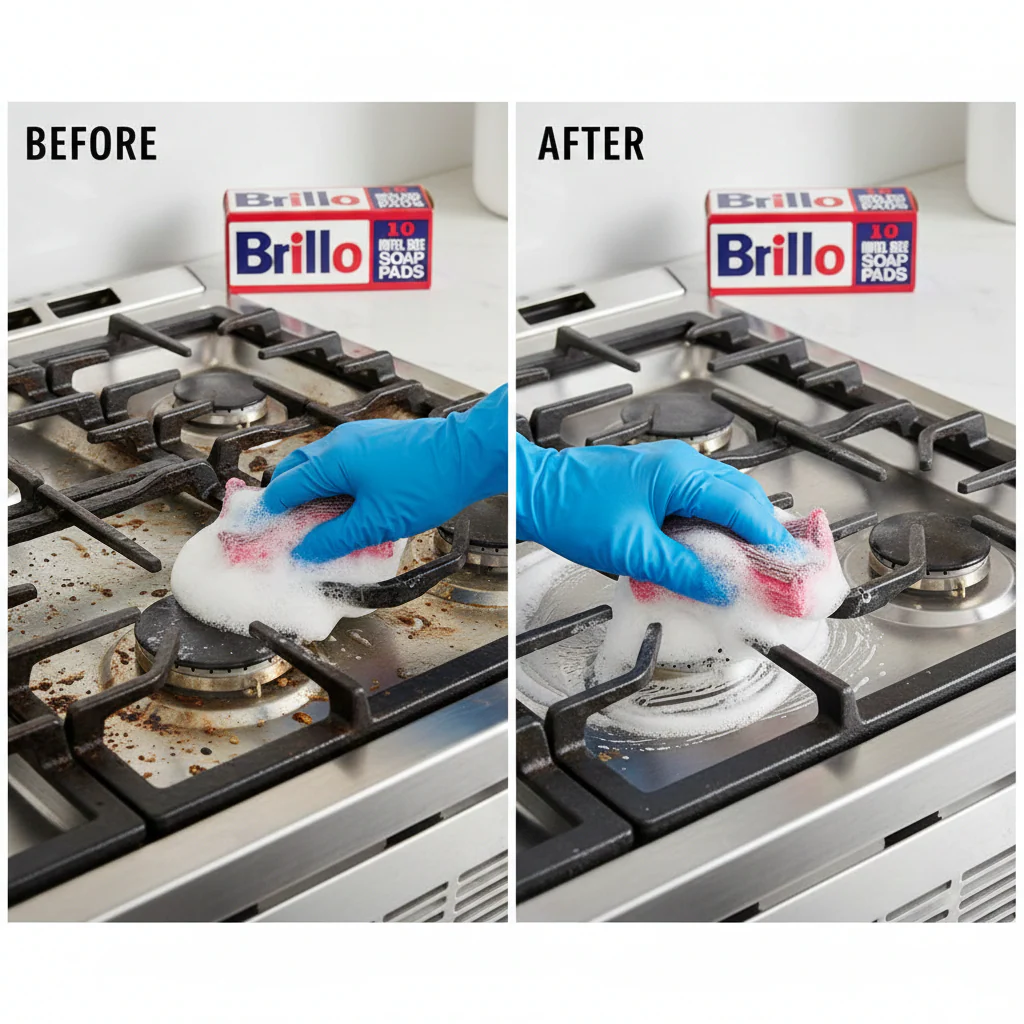 Brillo Hotel Size Steel Wool Soap Pads - Image 3