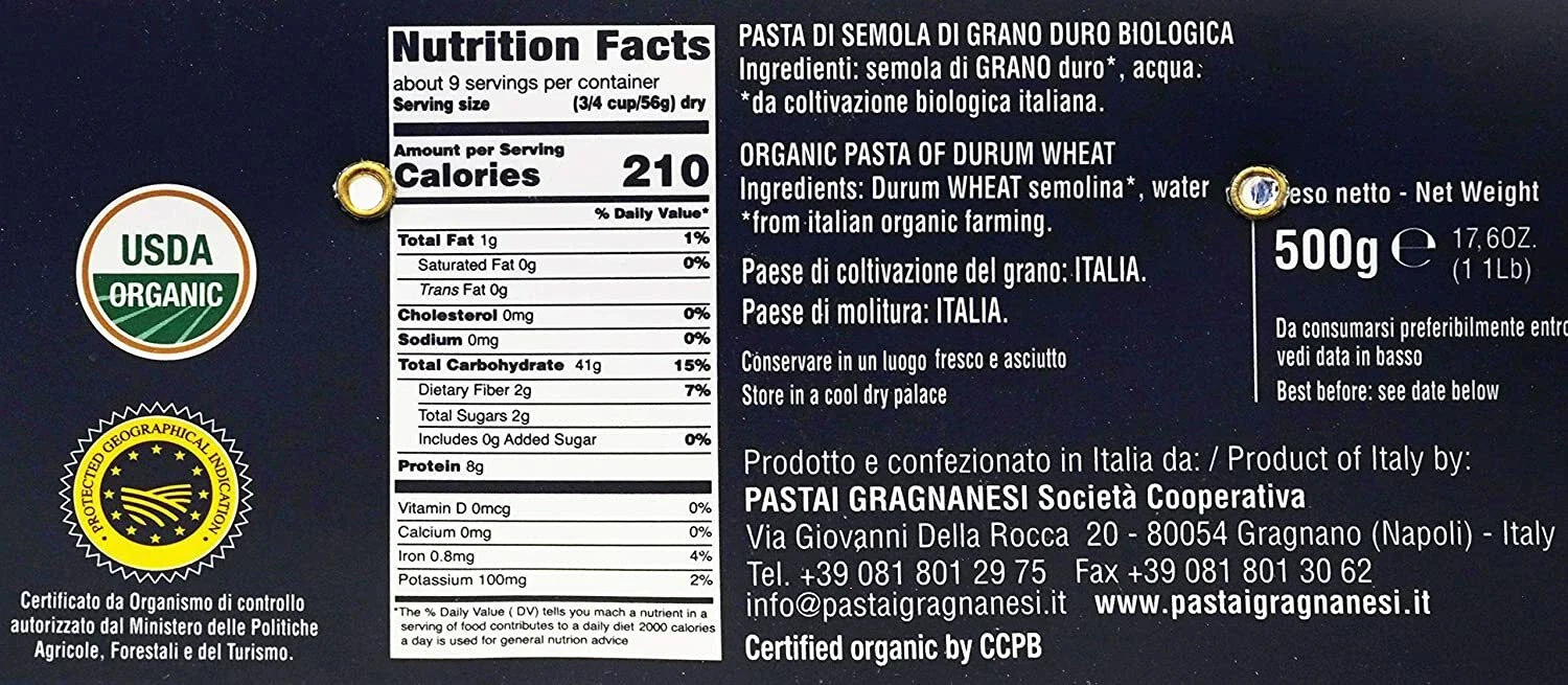 Elicoidali Italian Pasta di Gragnano Organic IGP - Image 3