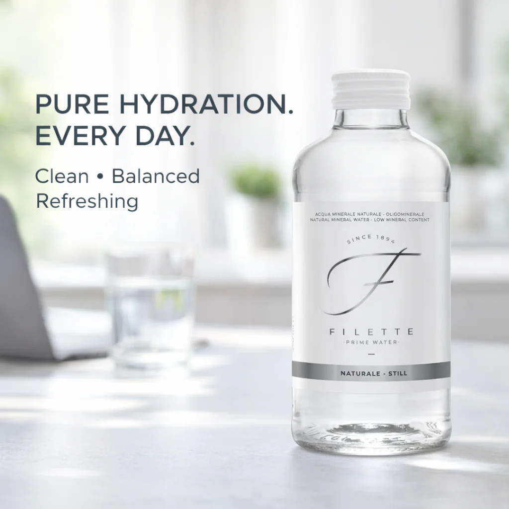 Filette Prime Water in Glass Bottle 16 Fl Oz - Natural - Case of 12 - Image 3