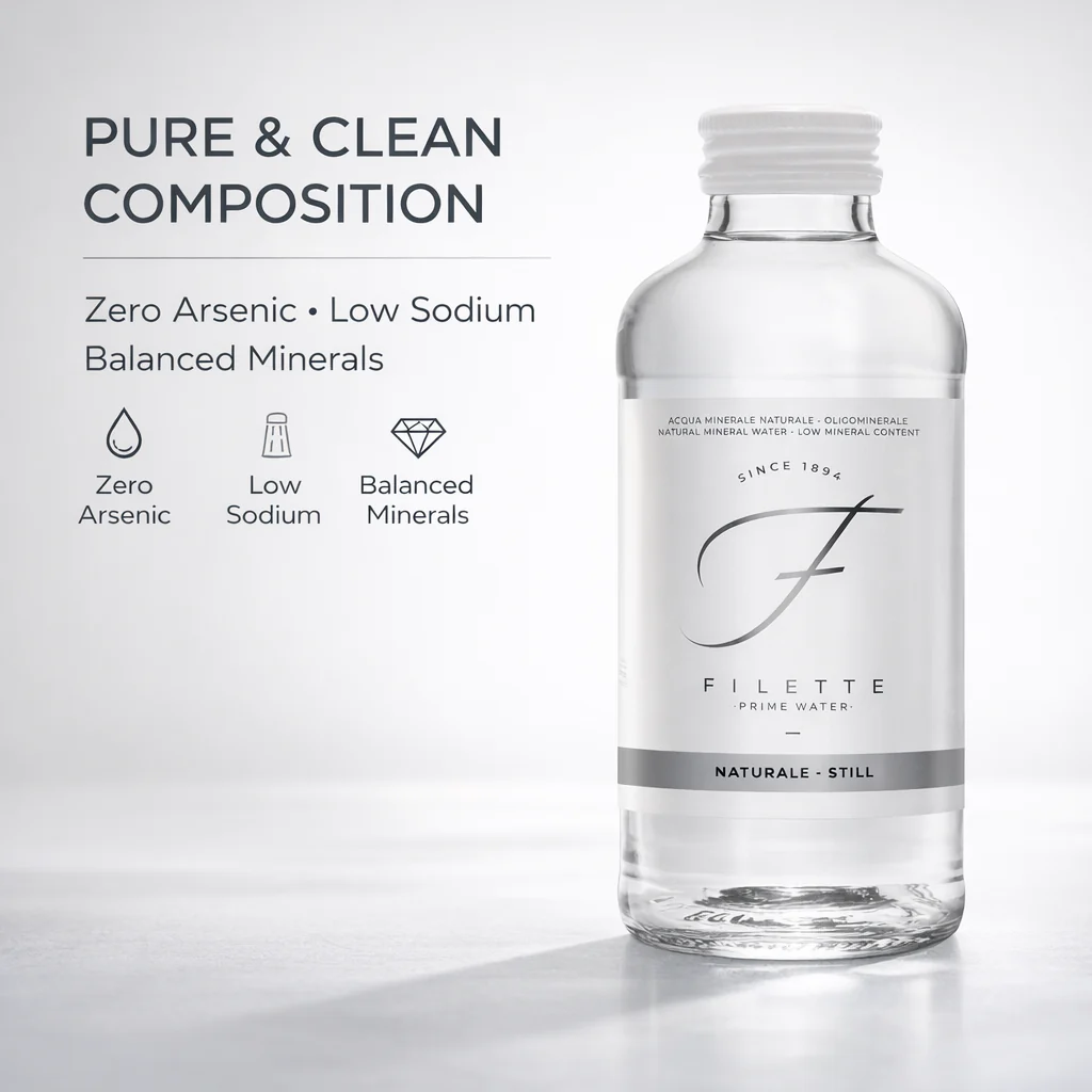 Filette Prime Water in Glass Bottle 16 Fl Oz - Natural - Case of 12 - Image 4