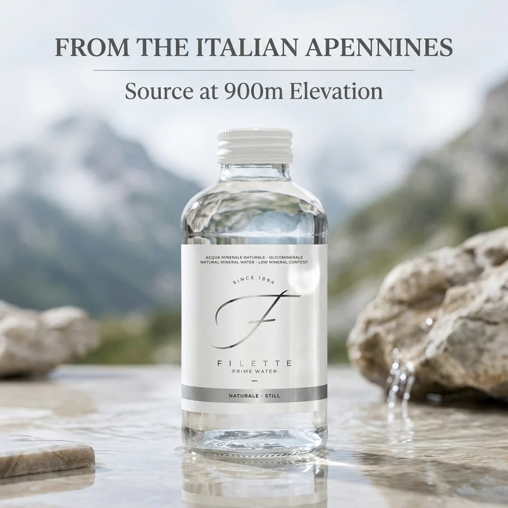 Filette Prime Water in Glass Bottle 16 Fl Oz - Natural - Case of 12 - Image 6
