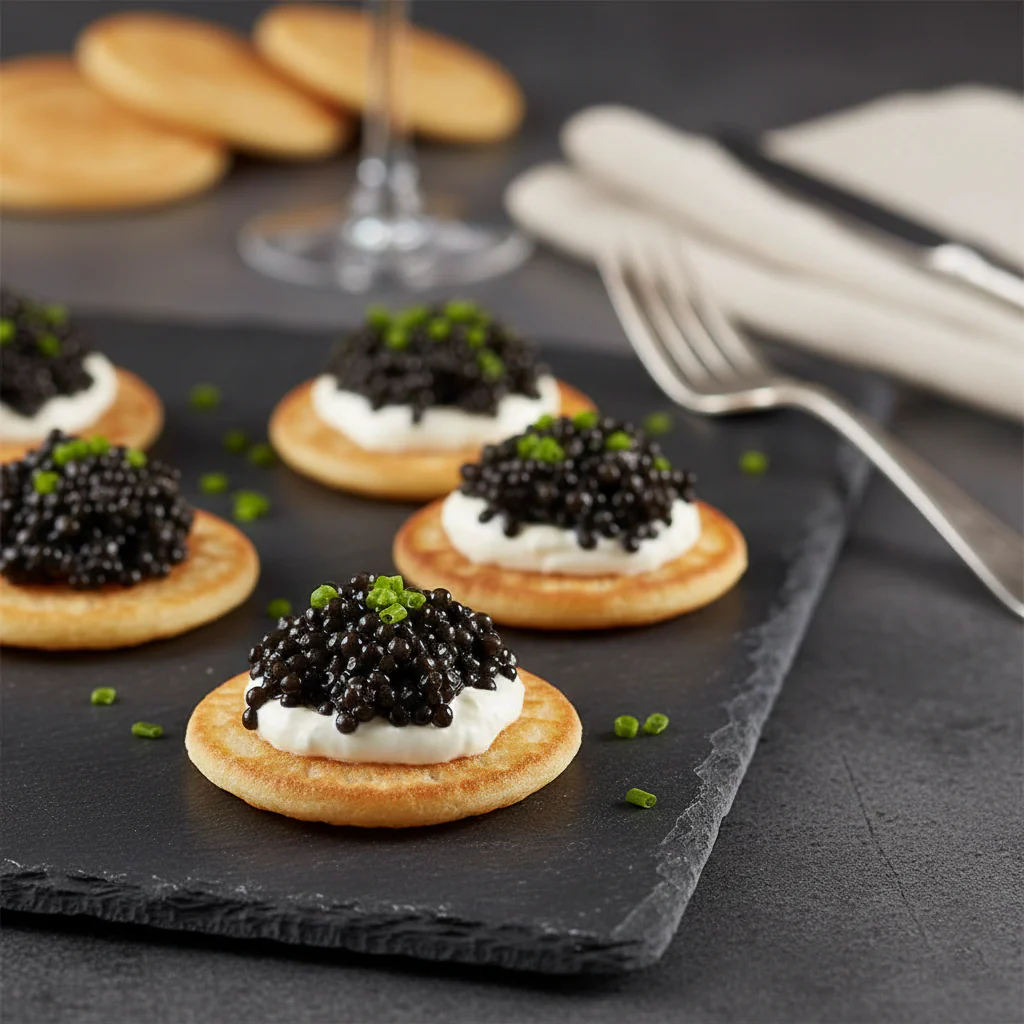 French Cocktail Blinis Tray - Image 3