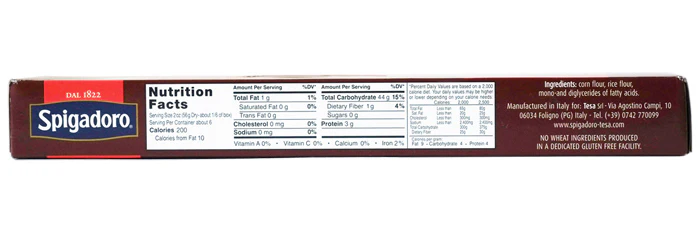 Gluten-Free Spaghetti Spigadoro 12oz - Image 3