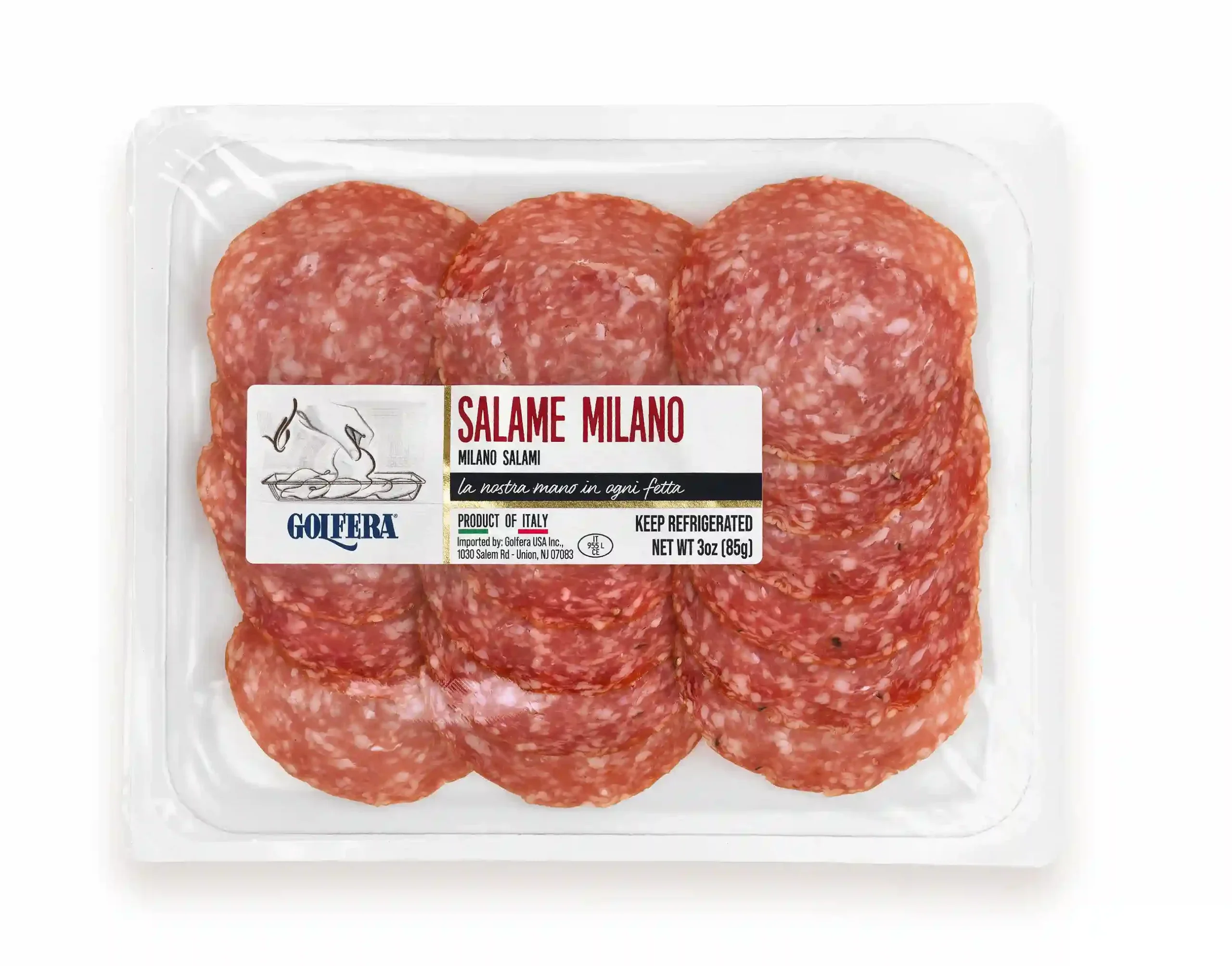 Golfera - Pre-sliced Milano Salami 3oz (85g)
