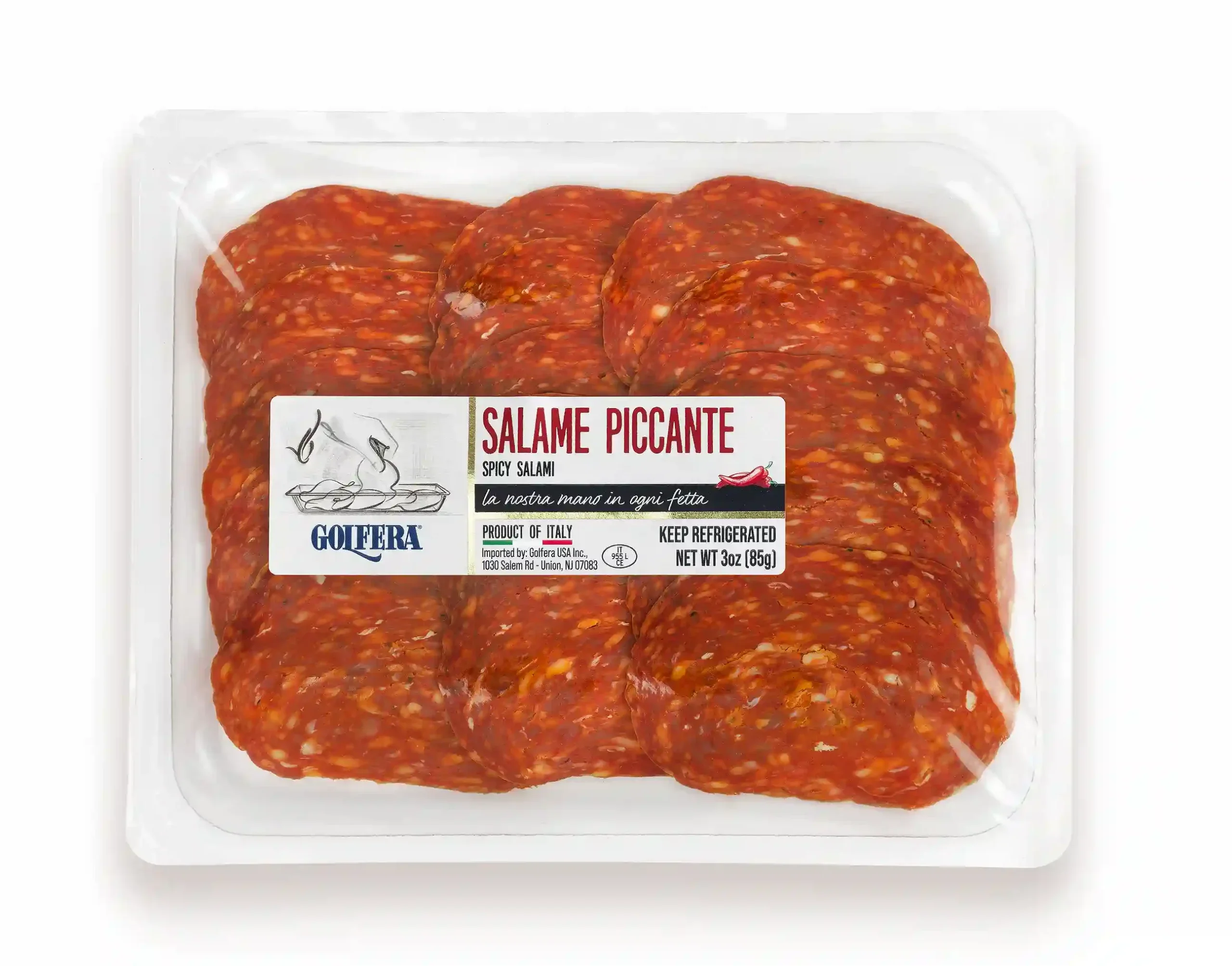 Golfera - Pre-sliced Spicy Salami 3oz (85g)