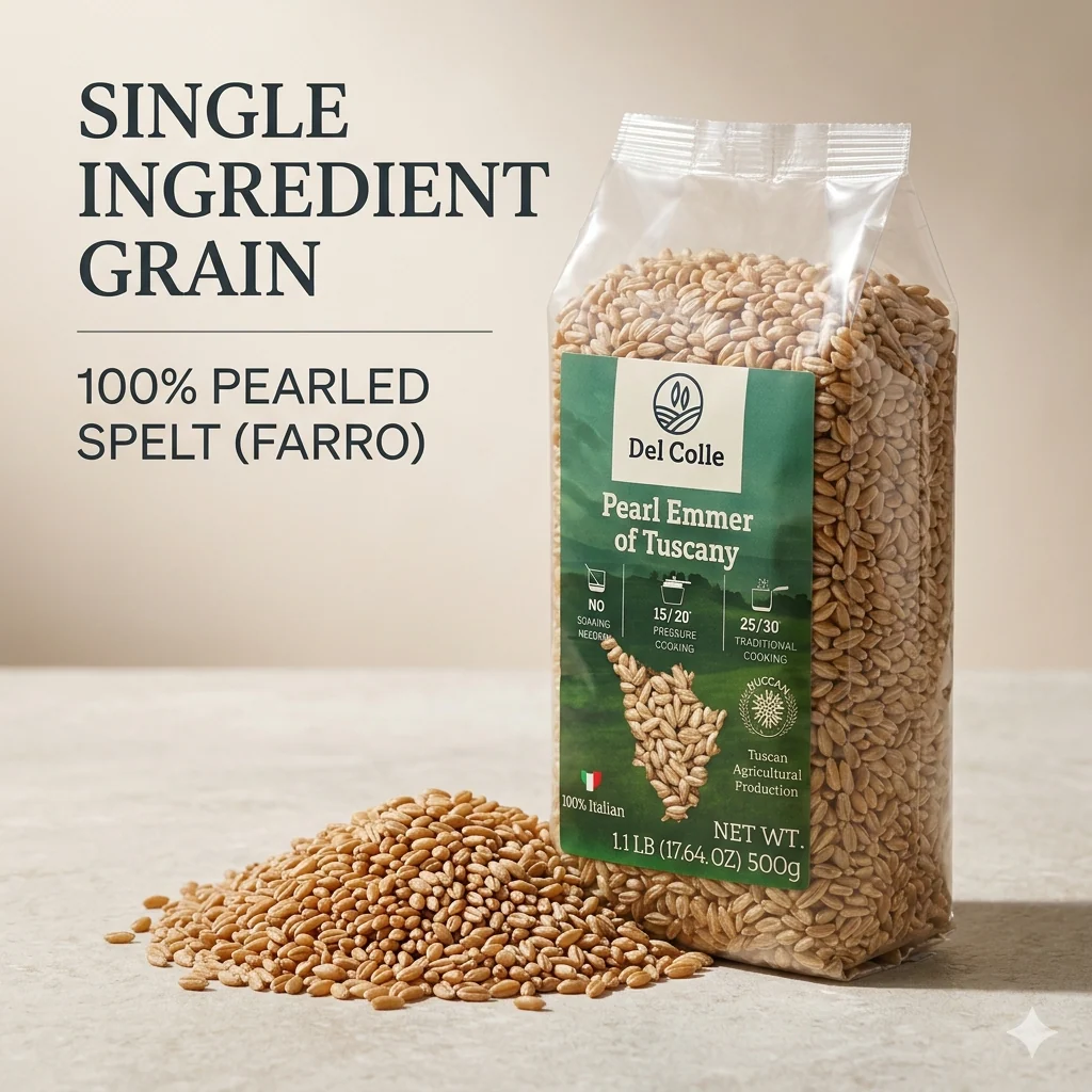 Italian Farro of Tuscany - 1.1 lb - Image 3