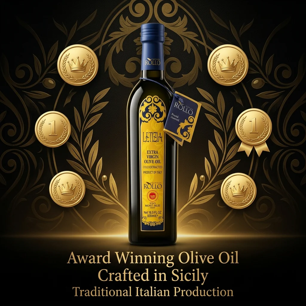 Letizia Monti Iblei D.O.P. Extra Virgin Olive Oil - Image 8