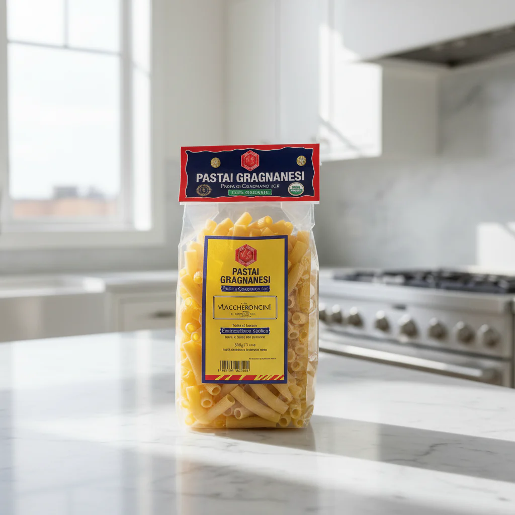 Maccheroncini Pastai Gragnanesi - Pasta di Gragnano IGP - Italian Organic Pasta - Image 2