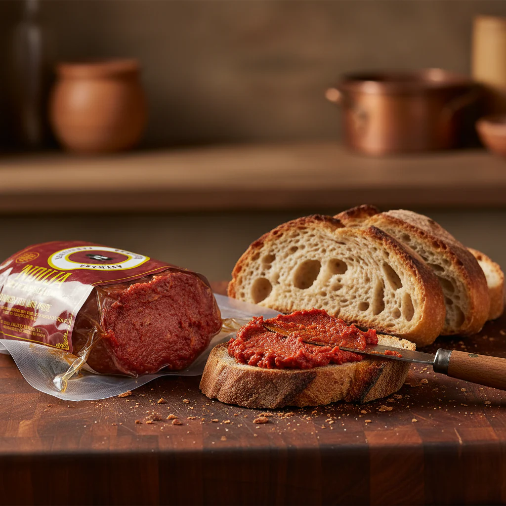Nduja Hot Spreadable Salami 6.53oz - Image 2