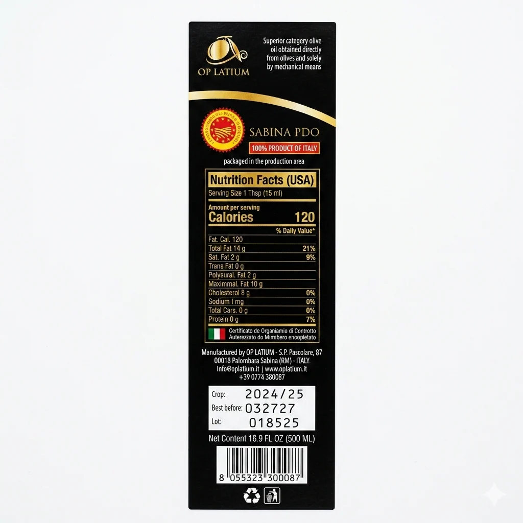 Sabina D.O.P. Extra Virgin Olive Oil - Image 8