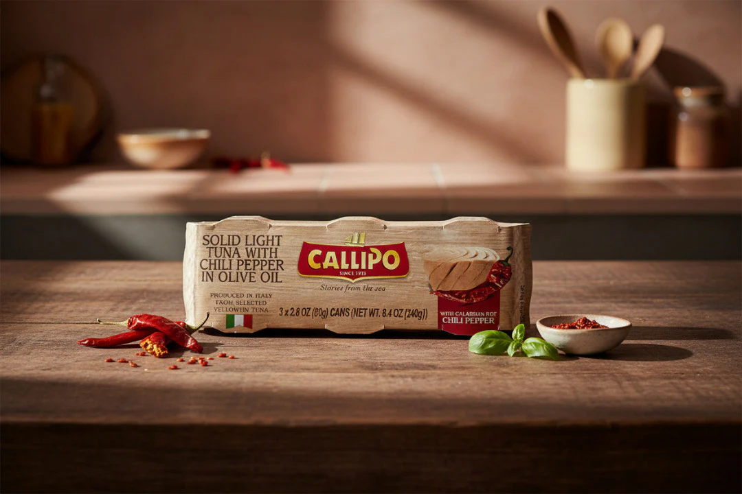 Solid Light Tuna with Chili Pepper in Olive OIl - Callipo - Image 2
