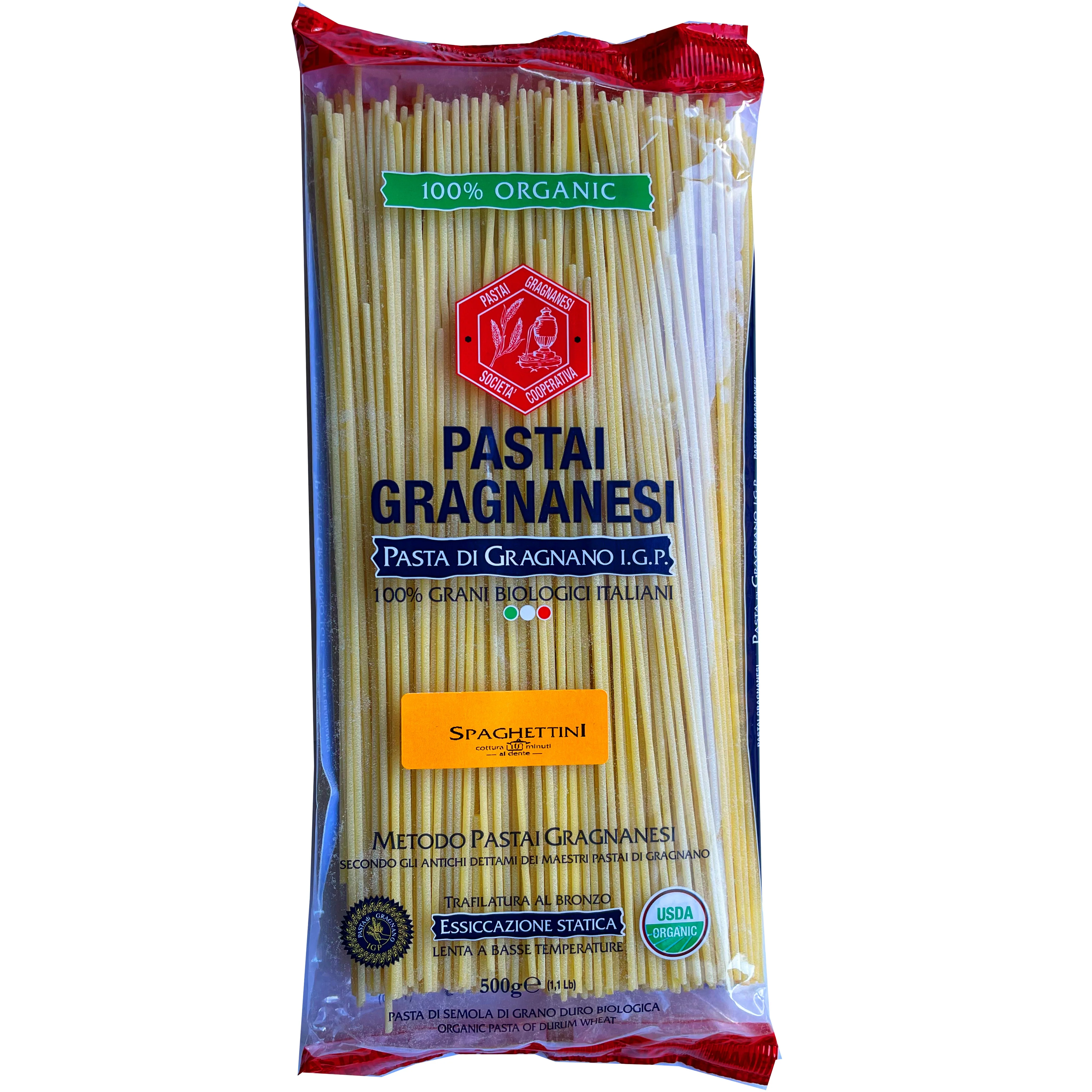 Spaghettini Pastai Gragnanesi - Pasta di Gragnano IGP - Organic Italian Pasta