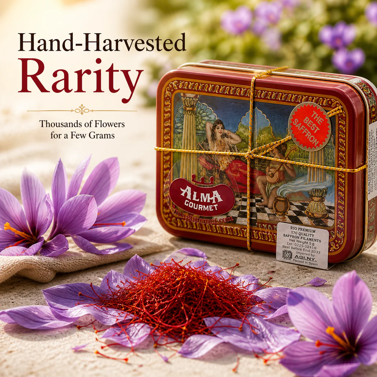 Spanish Pure Saffron Small Tin - Image 7