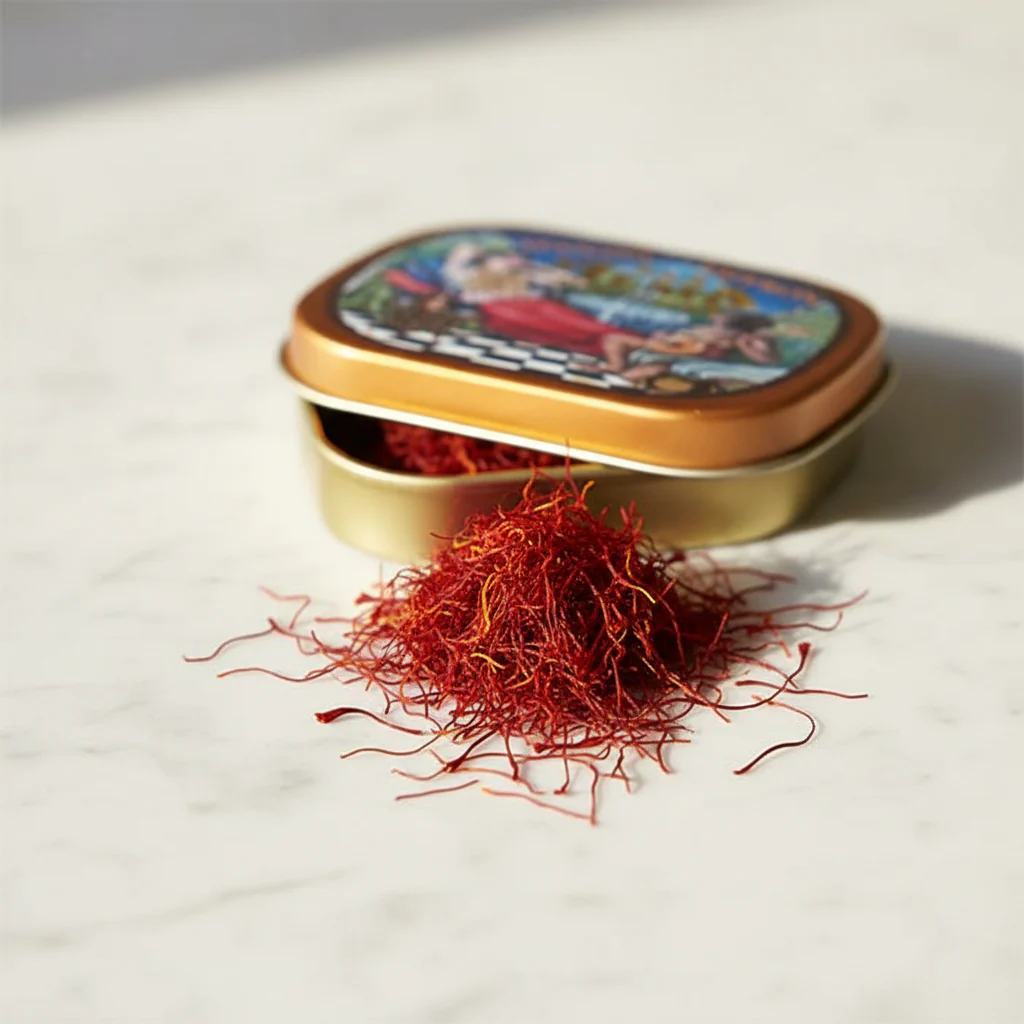 Spanish Pure Saffron Smallest Tin - Image 3